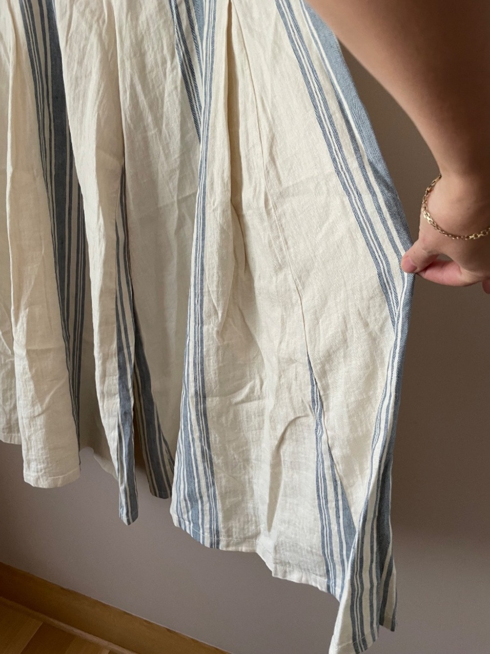 Anthropologie Pilcro Linen Cotton Linen Skirty Sailor Pants ULTRA WIDE LEG nwt - Picture 8 of 10